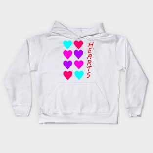 Heart Shapes Kids Hoodie